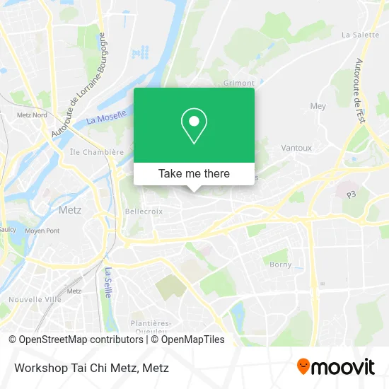 Workshop Tai Chi Metz map