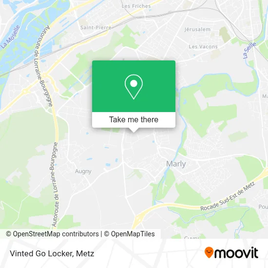 Vinted Go Locker map