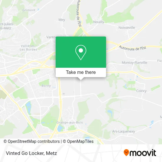 Vinted Go Locker map