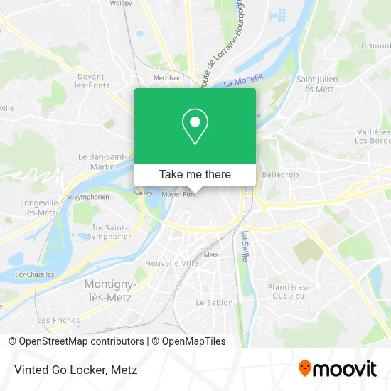 Vinted Go Locker map
