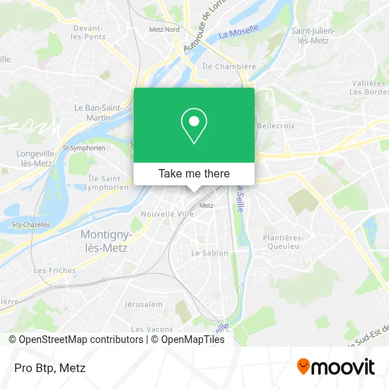 Pro Btp map