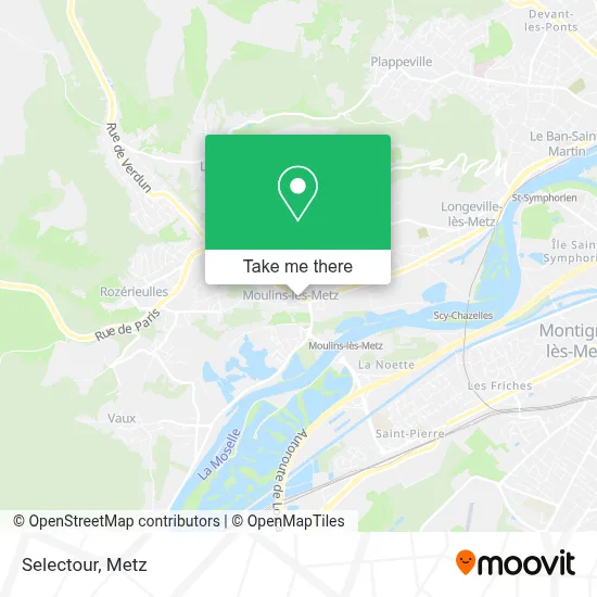 Selectour map