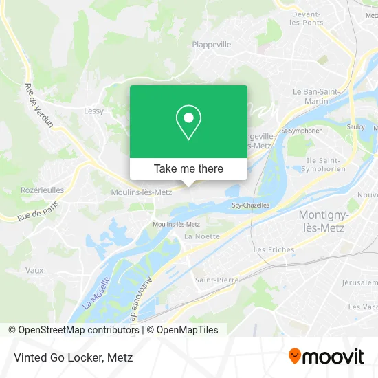 Vinted Go Locker map