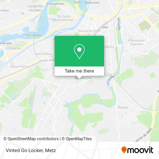 Vinted Go Locker map