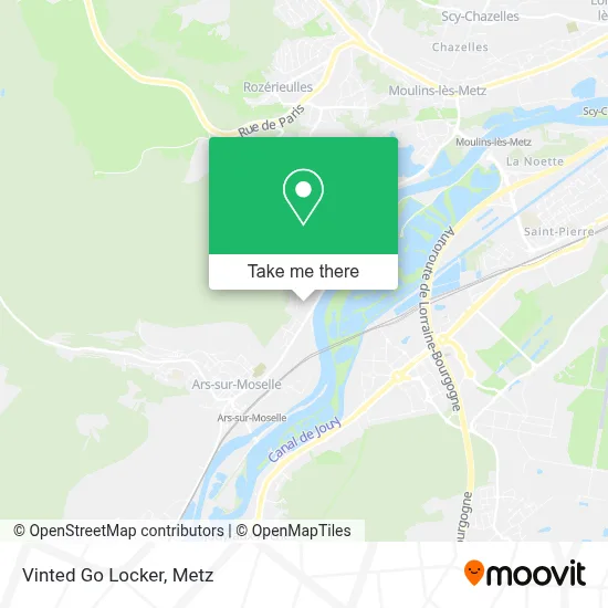 Vinted Go Locker map