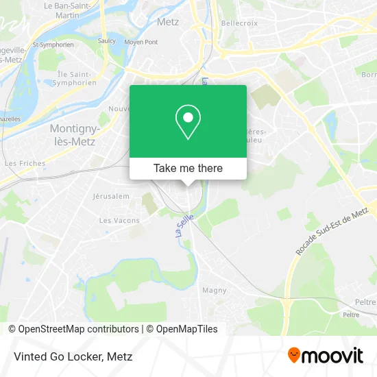 Vinted Go Locker map