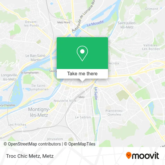 Troc Chic Metz map