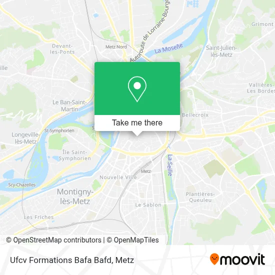 Ufcv Formations Bafa Bafd map
