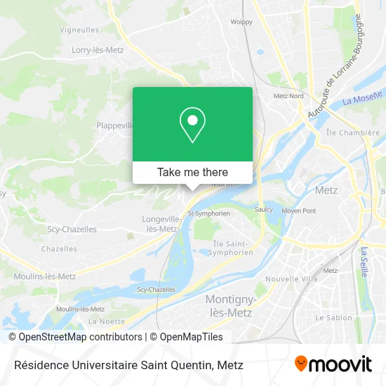 Résidence Universitaire Saint Quentin map