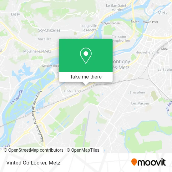 Vinted Go Locker map