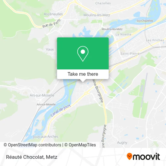 Réauté Chocolat map