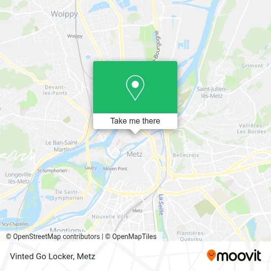Vinted Go Locker map