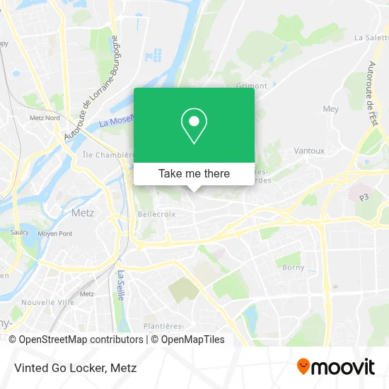 Vinted Go Locker map