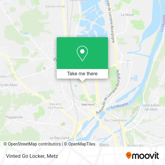 Vinted Go Locker map
