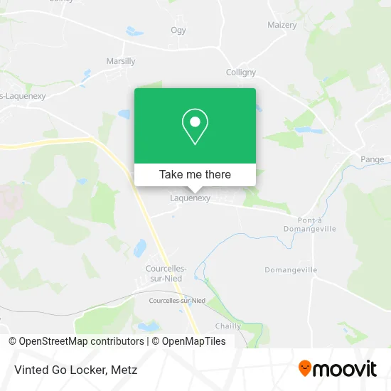 Vinted Go Locker map