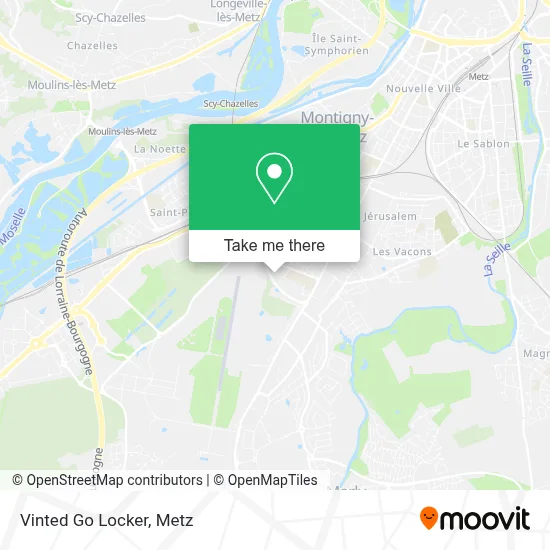 Vinted Go Locker map