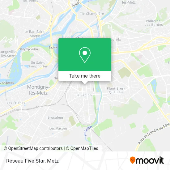 Réseau Five Star map