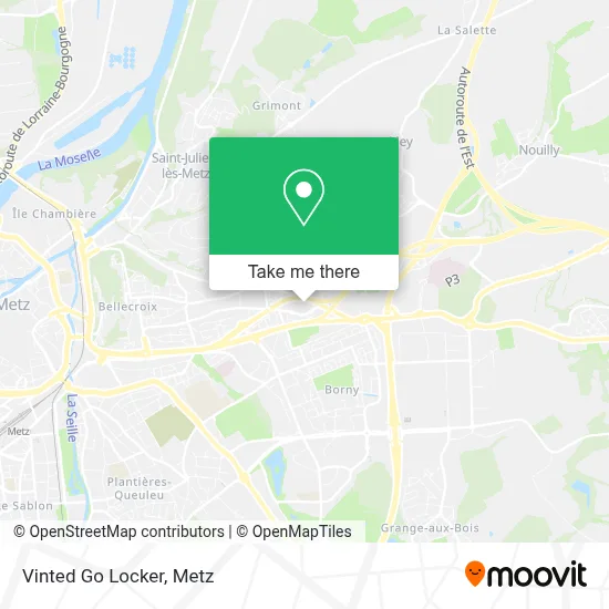 Vinted Go Locker map