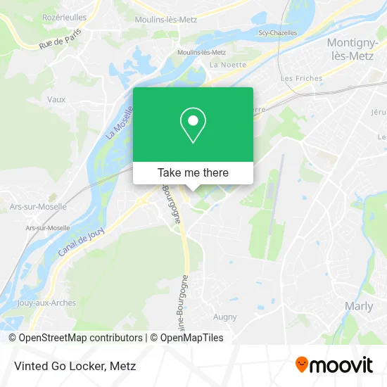 Vinted Go Locker map