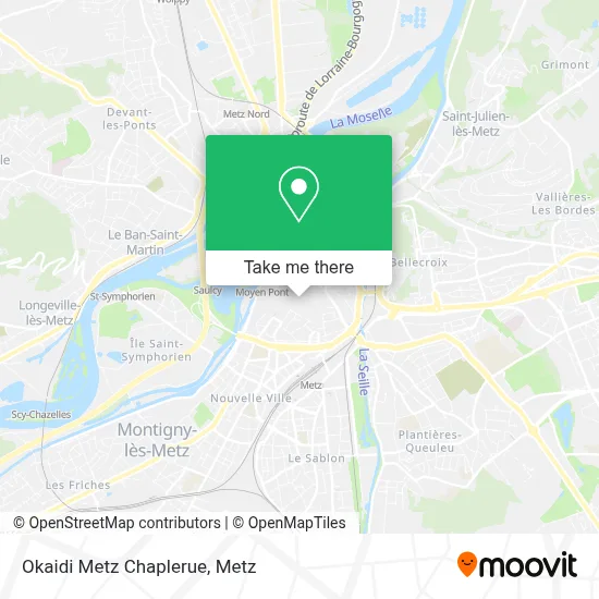 Okaidi Metz Chaplerue map
