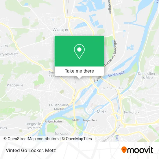 Vinted Go Locker map