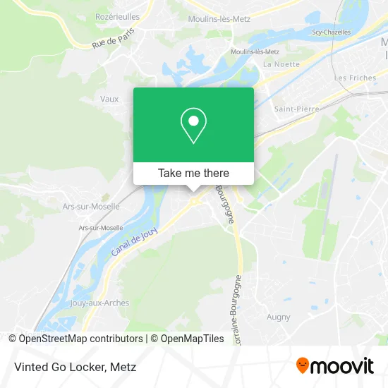 Vinted Go Locker map