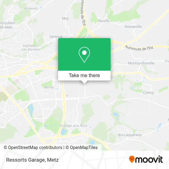Ressorts Garage map