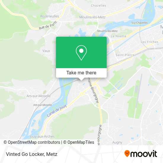 Vinted Go Locker map