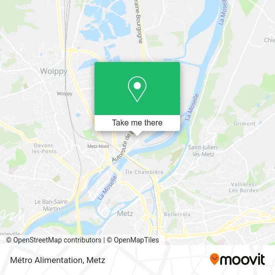 Métro Alimentation map