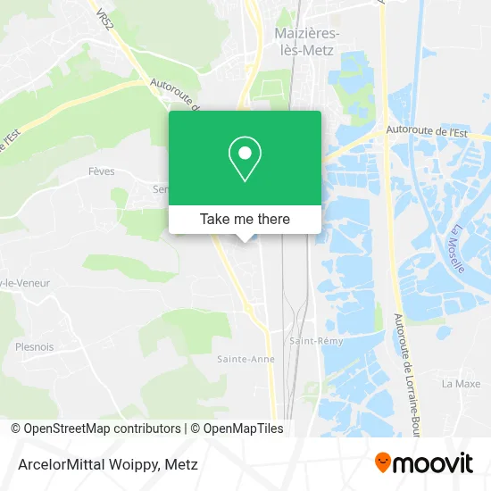 ArcelorMittal Woippy map