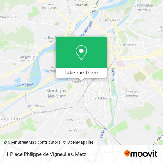 1 Place Philippe de Vigneulles map
