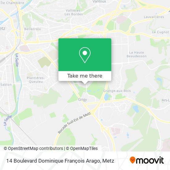 Mapa 14 Boulevard Dominique François Arago