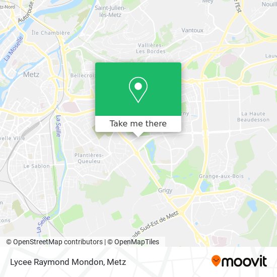 Lycee Raymond Mondon map