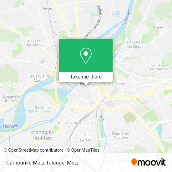 Campanile Metz Talange map