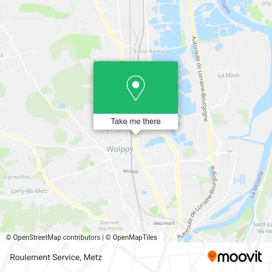 Roulement Service map