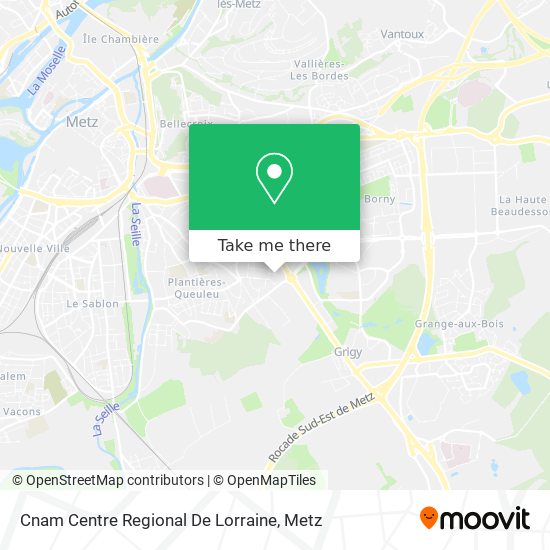 Mapa Cnam Centre Regional De Lorraine