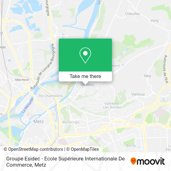 Groupe Esidec - Ecole Supérieure Internationale De Commerce map