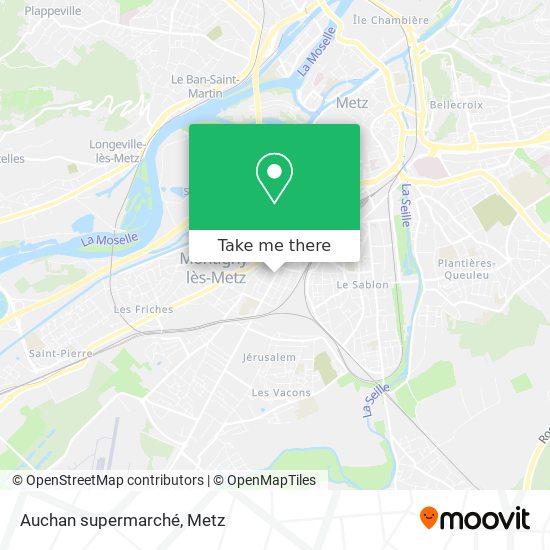 Mapa Auchan supermarché