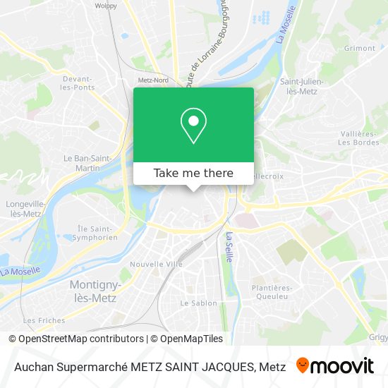 Auchan Supermarché METZ SAINT JACQUES map