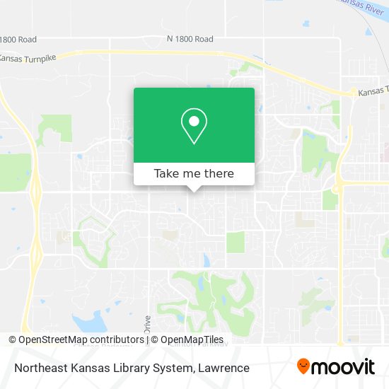 Northeast Kansas Library System map