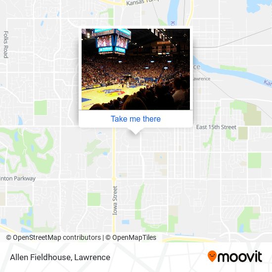 Allen Fieldhouse map