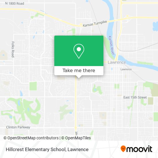 Hillcrest Elementary School map