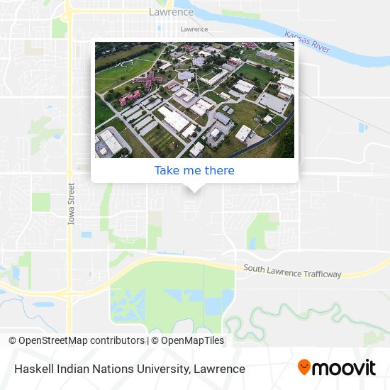 Haskell Indian Nations University map