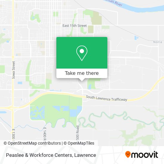 Peaslee & Workforce Centers map
