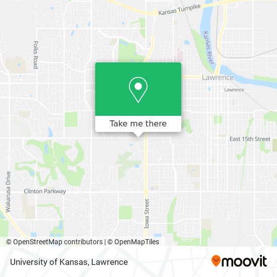 University of Kansas map
