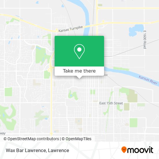 Wax Bar Lawrence map