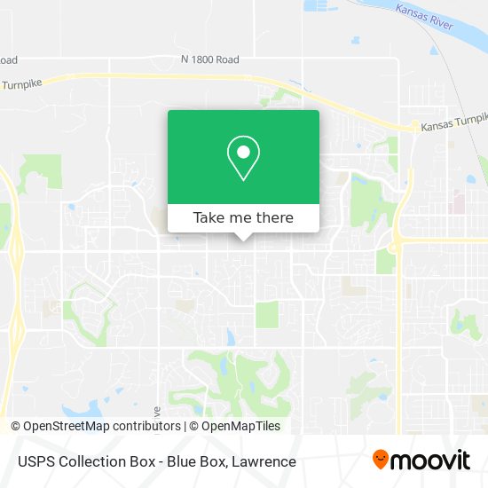 USPS Collection Box - Blue Box map