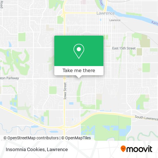 Mapa de Insomnia Cookies