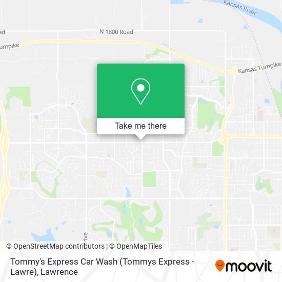 Tommy's Express Car Wash (Tommys Express - Lawre) map