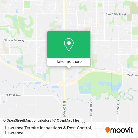 Mapa de Lawrence Termite Inspections & Pest Control